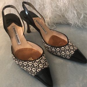 Manolo Blahnik Carolyne slingbacks 38.5 - 8 1/2